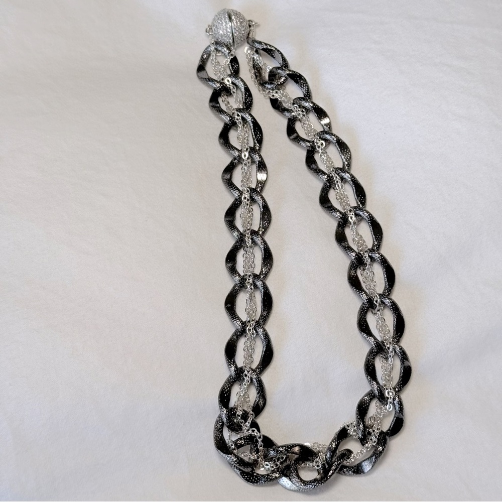 Onyx Silver Necklace